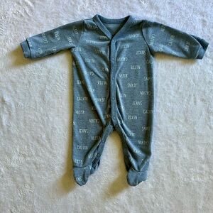 Calvin Klein footed pajamas